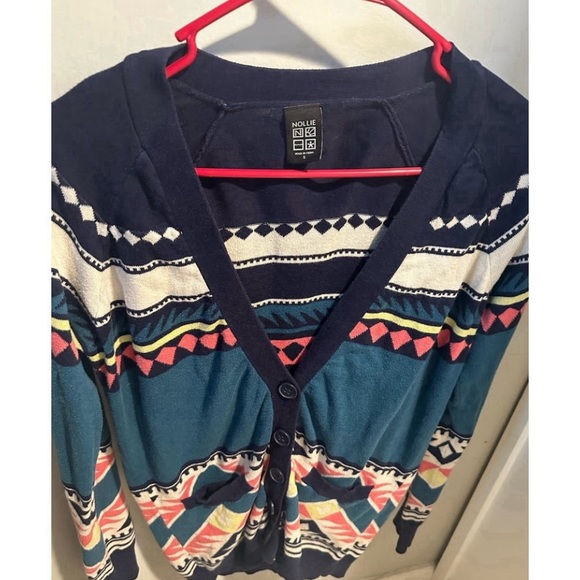 Nollie Deep V Neck Cardigan - Picture 6 of 16